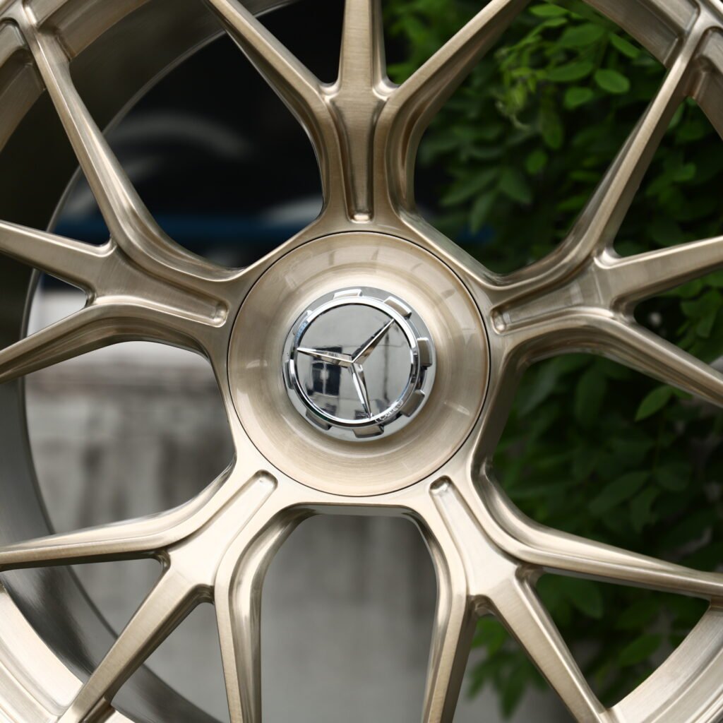 Clear Copper Tint 10-Spoke Y-Design Forged Wheels – Mercedes-Benz S-Class Maybach Fitment (19-22in, 5x112) view 4