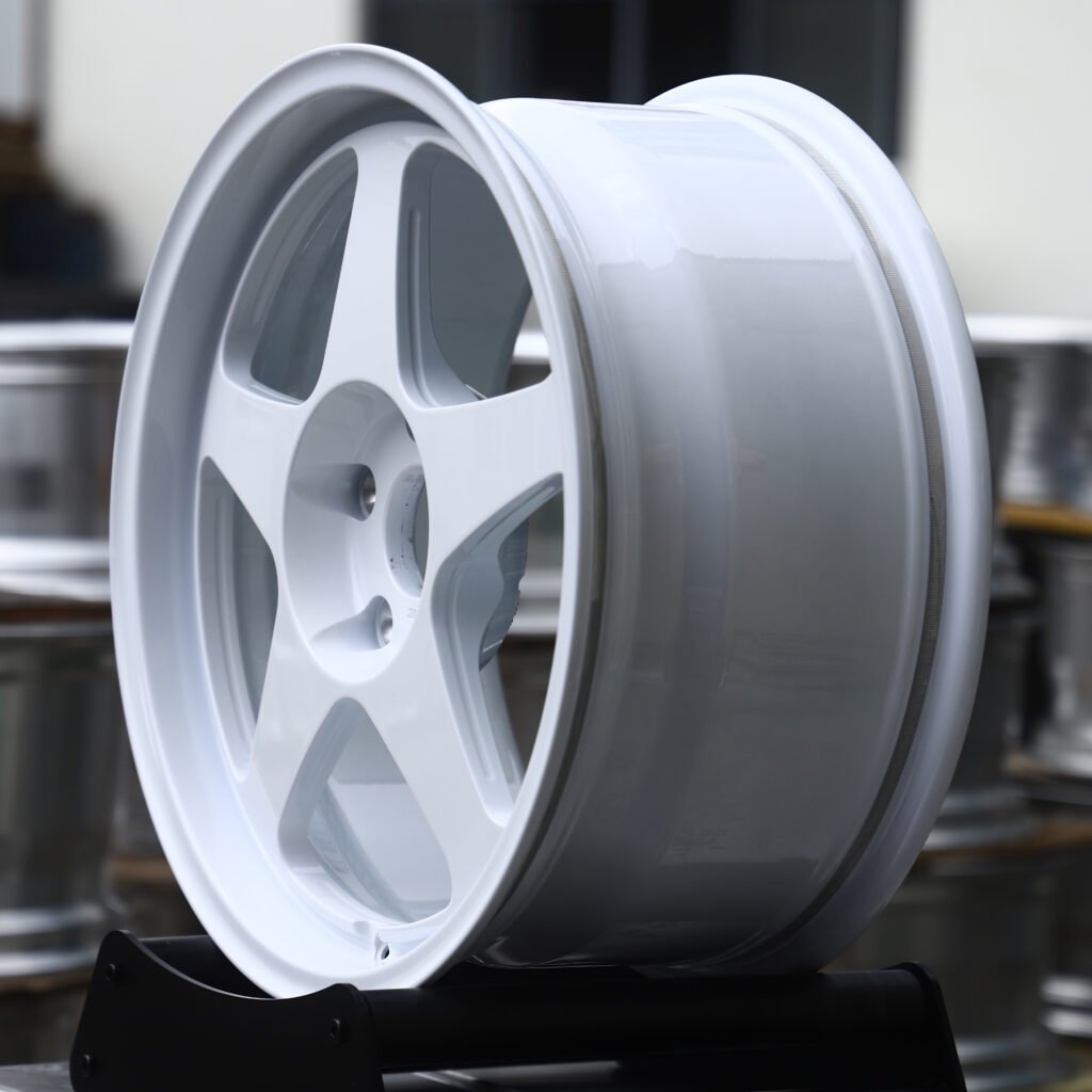 Gloss White 5-Spoke Forged Wheels – Porsche 911 Turbo S Fitment (19-20in, Centerlock) view 3