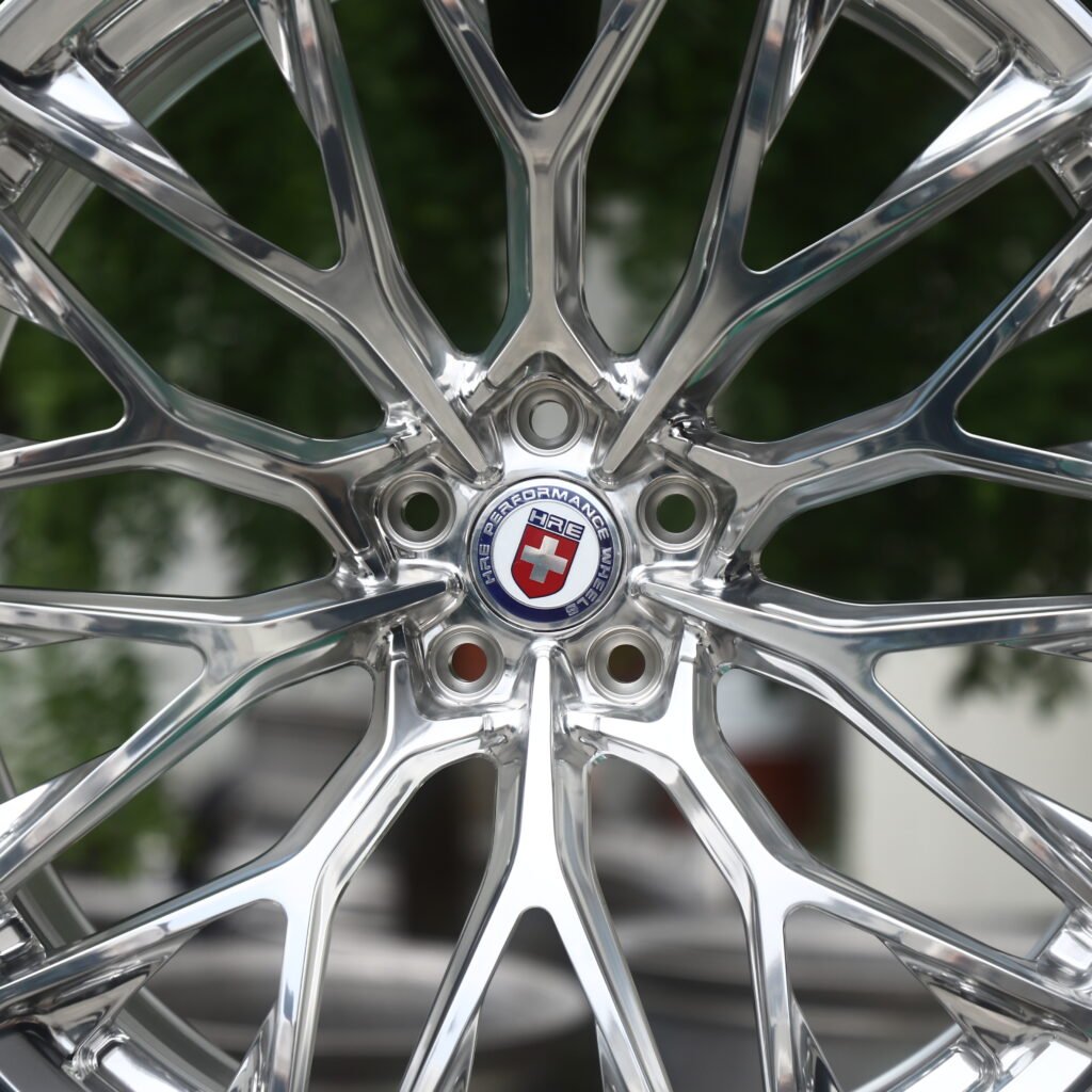 HRE Full Polished Chrome Silver 15-Spoke Forged Wheels – Mercedes-Benz S-Class Maybach Fitment (19-22in, 5x112) view 4