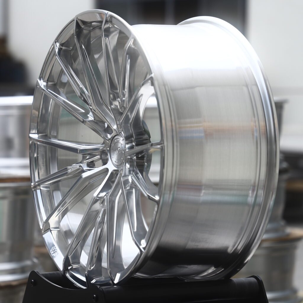 WF Full Polished Chrome Silver 15-Spoke Forged Wheels – Mercedes-Benz S-Class Maybach Fitment (19-22in, 5x112) view 3