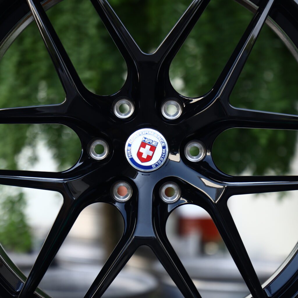 HRE Gloss Black 5-Spoke Y-Design Forged Wheels – Land Rover Defender Vertex Fitment (20-24in, 5x120) view 4