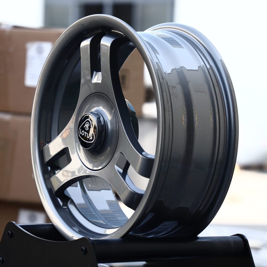 Lotus Brushed Gunmetal 3-Spoke Mesh Forged Wheels – Lotus Emira 420 Sport Fitment (20-22in, 5x114.3) view 3