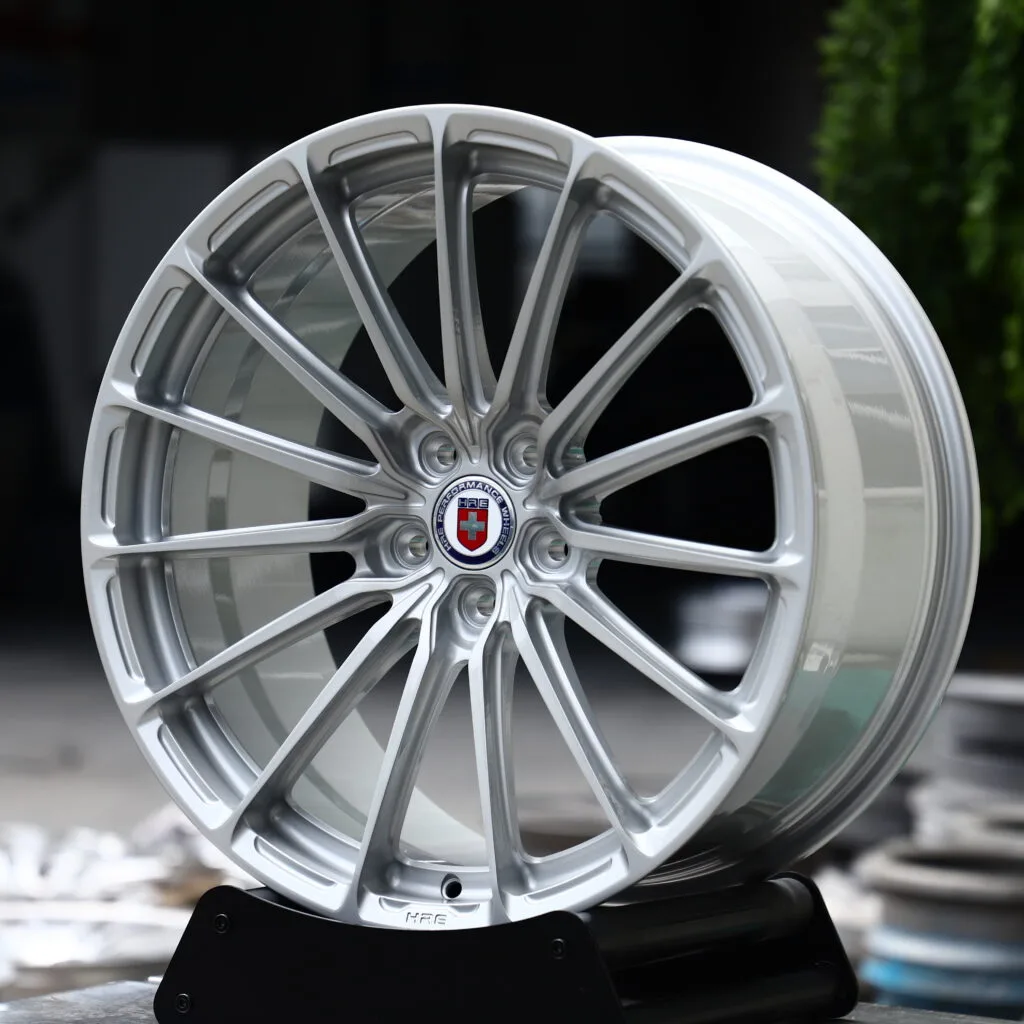 HRE Brushed Silver 15-Spoke Forged Wheels – Mercedes-Benz S-Class Maybach Fitment (19-22in, 5x112) view 2
