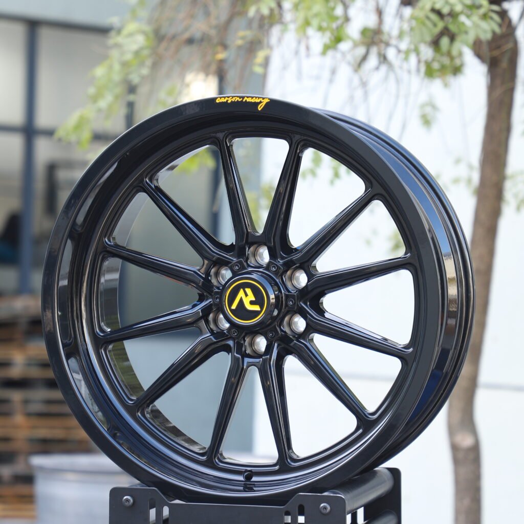 Carson Racing Gloss Black Multi-Spoke Forged Wheels – GMC Sierra 2500HD Fitment (20-22in, 8×180) view 2