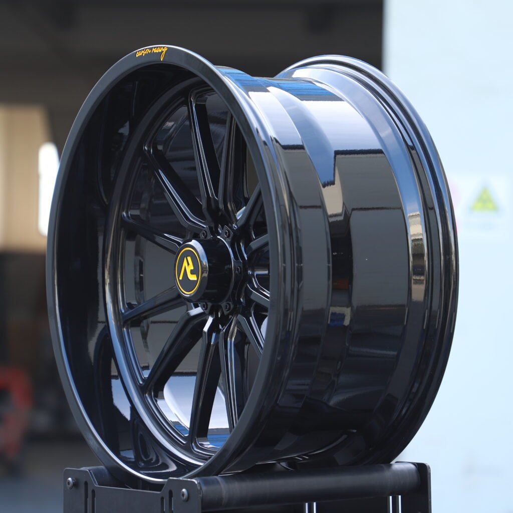 Carson Racing Gloss Black Multi-Spoke Forged Wheels – GMC Sierra 2500HD Fitment (20-22in, 8×180) view 3