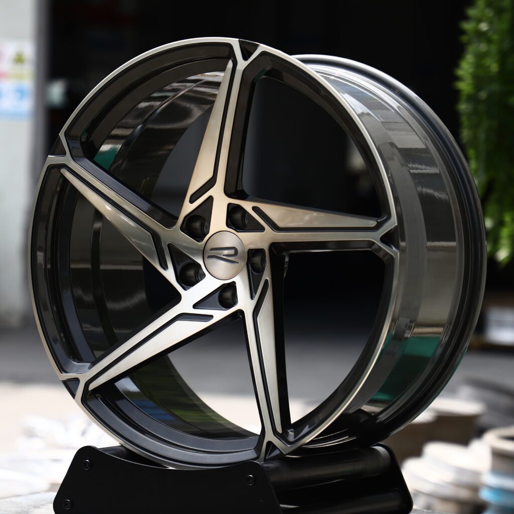 RAWACE Machined Face 5-Spoke Forged Wheels – Porsche 911 Turbo S Fitment (19-21in, 5x112) view 2