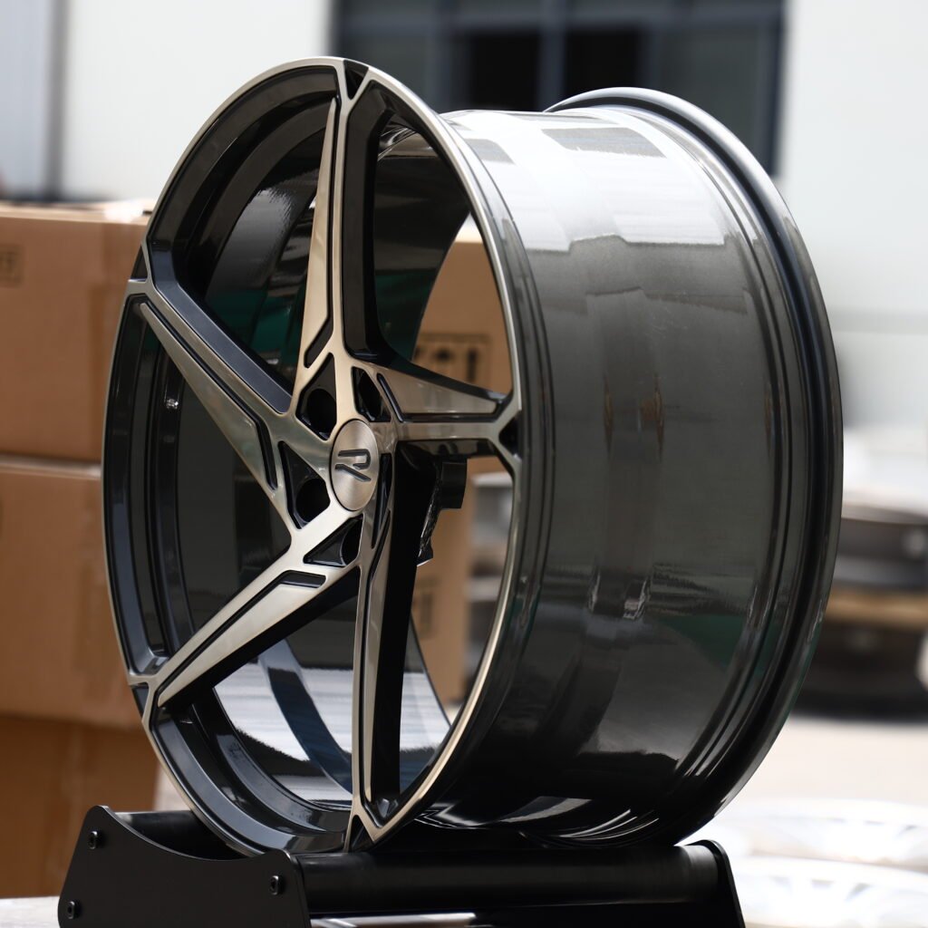 RAWACE Machined Face 5-Spoke Forged Wheels – Porsche 911 Turbo S Fitment (19-21in, 5x112) view 3