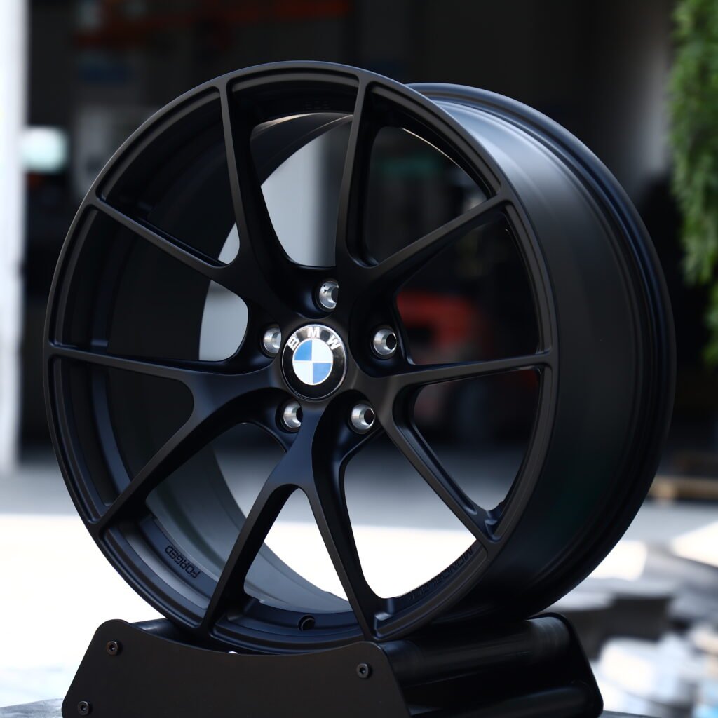 BMW Monoblock Matte Black 5-Spoke Y-Design Forged Wheels – BMW M3 CS Handschalter Fitment (19-21in, 5x112) view 2