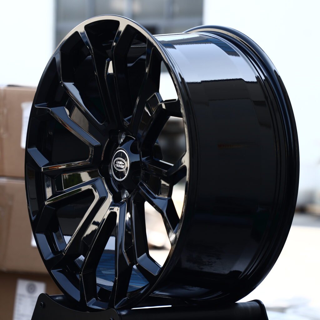 Land Rover Gloss Black 6-Spoke Y-Design Forged Wheels – Land Rover Defender Vertex Fitment (20-24in, 5x120) view 3