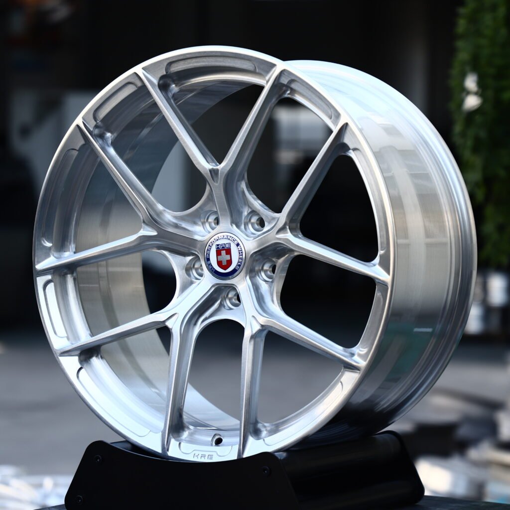 HRE Brushed Silver 5-Spoke Y-Design Forged Wheels – Mercedes-Benz S-Class Maybach Fitment (19-22in, 5x112) view 2