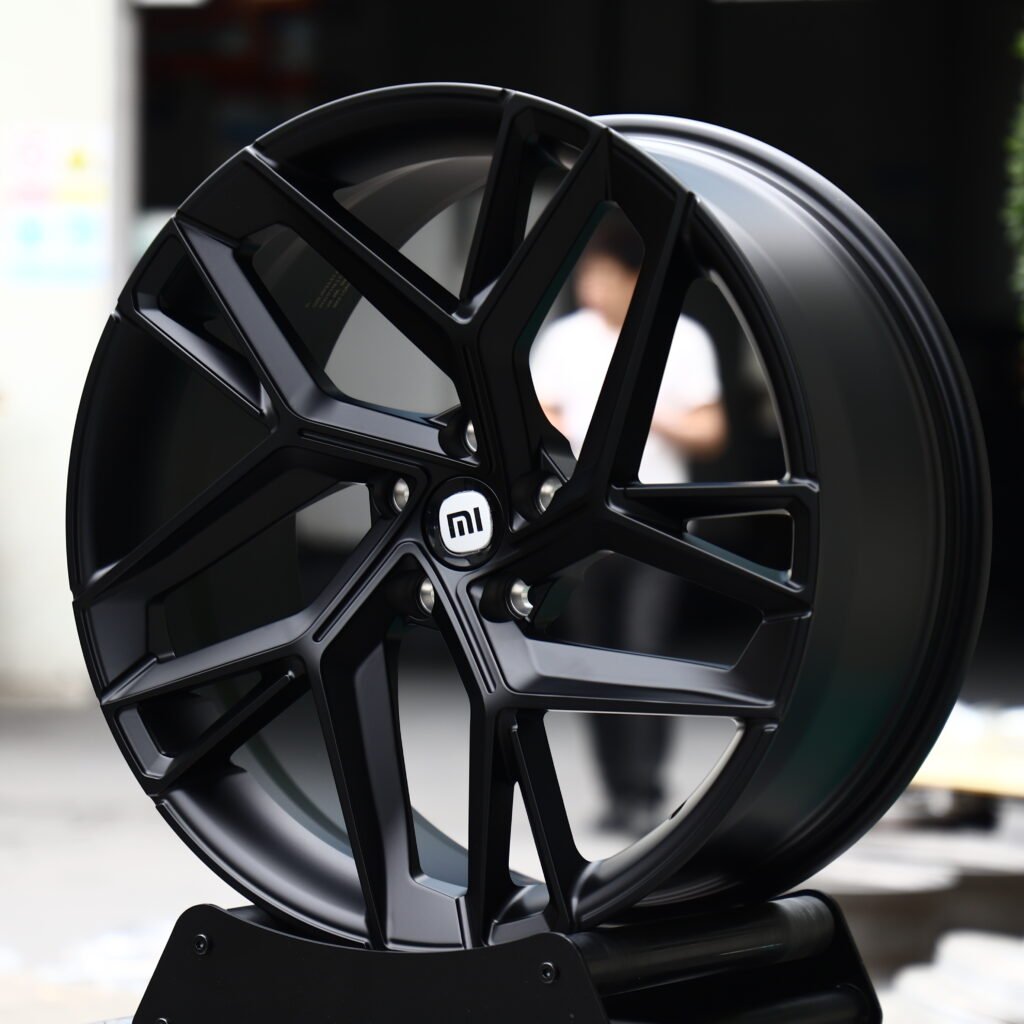 Xiaomi Matte Black 5-Spoke Y-Design Forged Wheels – Tesla Model Y Performance Fitment (19-21in, 5x114.3) view 2