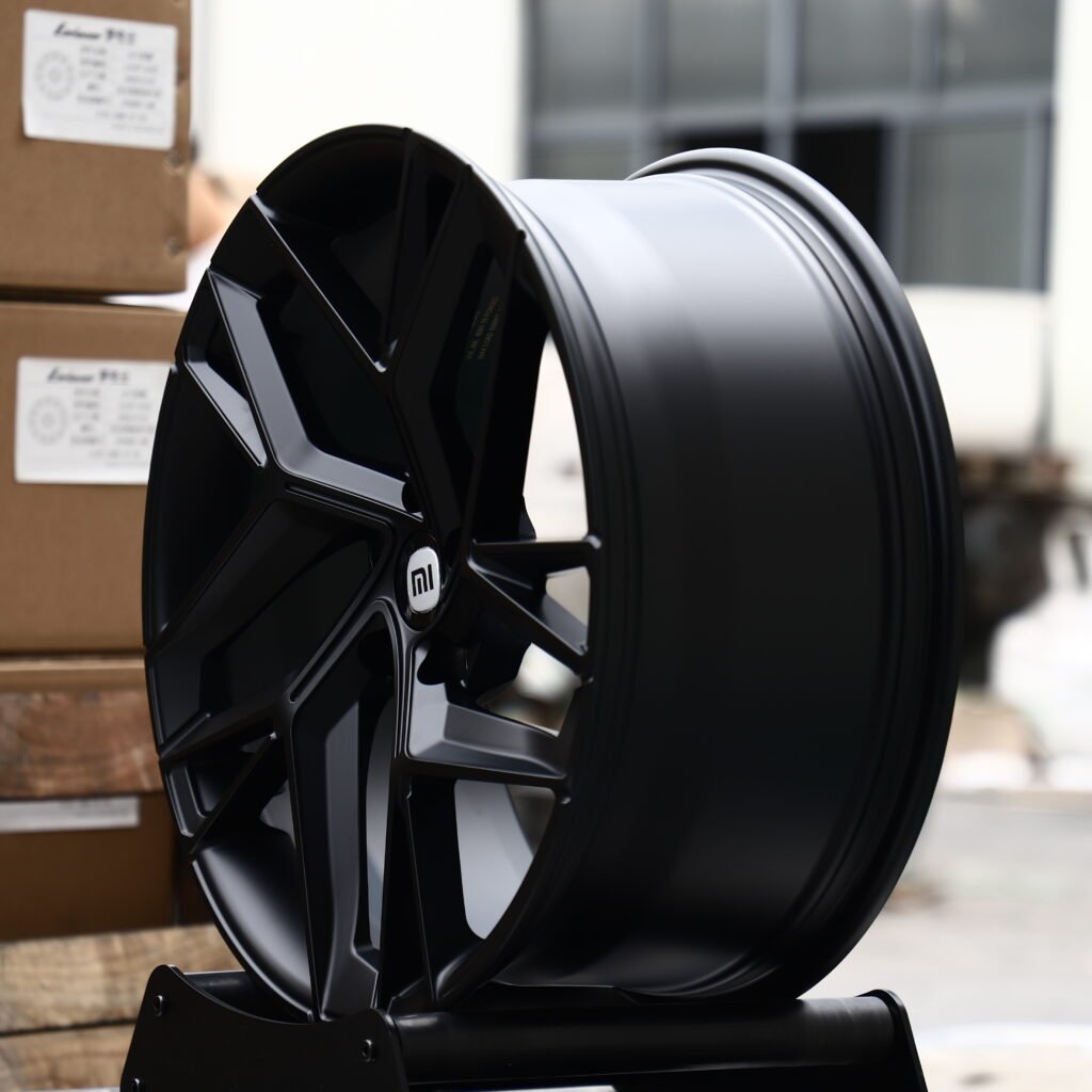 Xiaomi Matte Black 5-Spoke Y-Design Forged Wheels – Tesla Model Y Performance Fitment (19-21in, 5x114.3) view 3