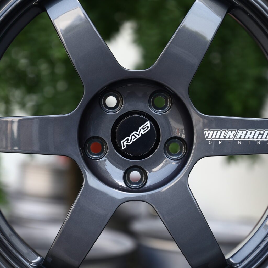 RAYS VOLK RACING TE37 S PLUS Space Gray 6-Spoke Forged Wheels – Honda Civic Type R Fitment (18-20in, 5x120) view 4