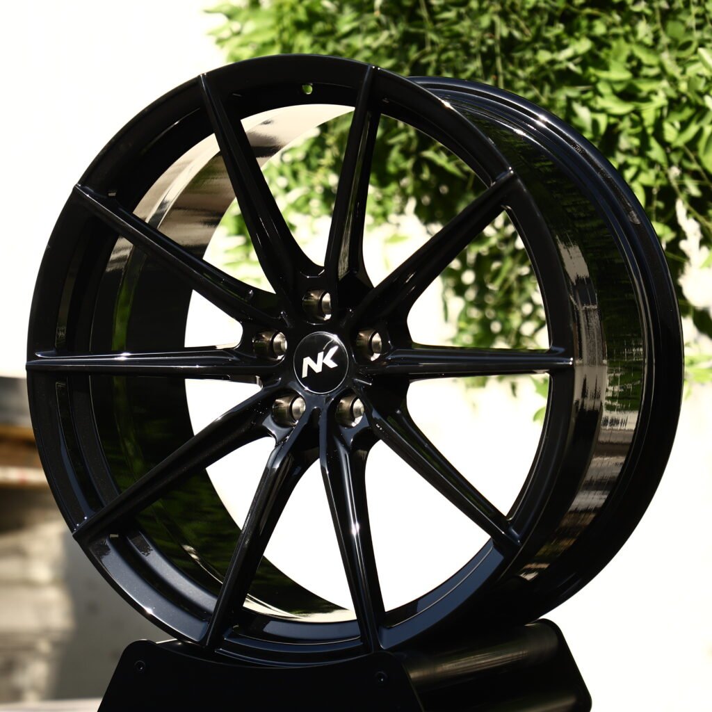 NK Gloss Black 10-Spoke Y-Design Forged Wheels – Mercedes-Benz S-Class Maybach Fitment (19-22in, 5x112) view 2