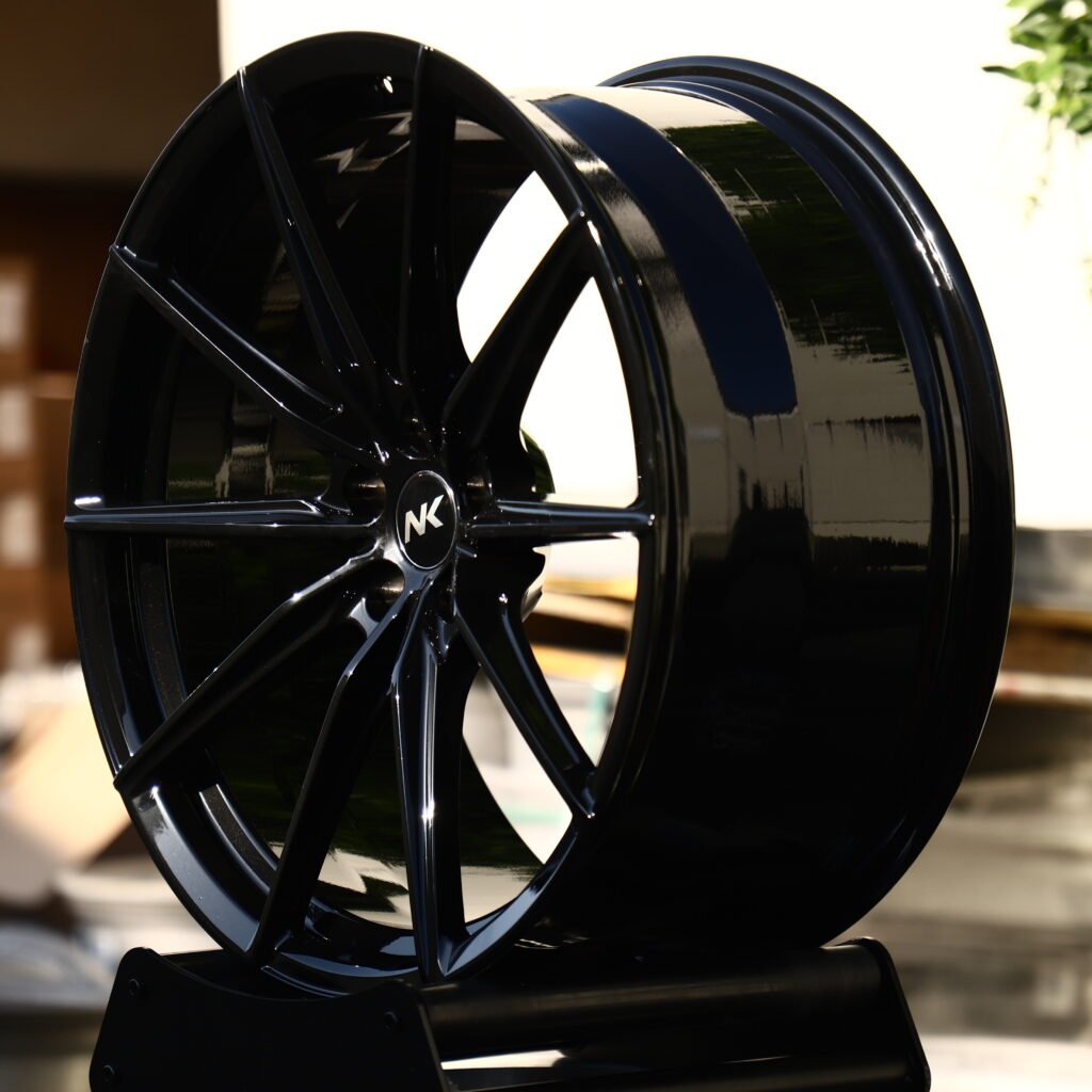 NK Gloss Black 10-Spoke Y-Design Forged Wheels – Mercedes-Benz S-Class Maybach Fitment (19-22in, 5x112) view 3
