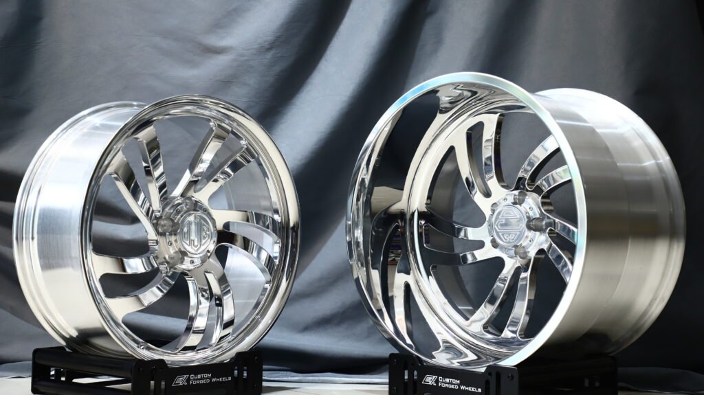 Polished Swirl 5-Spoke Deep-Dish Forged Wheels – Ram 1500 TRX Fitment (20-22in, 6×139.7) view 3