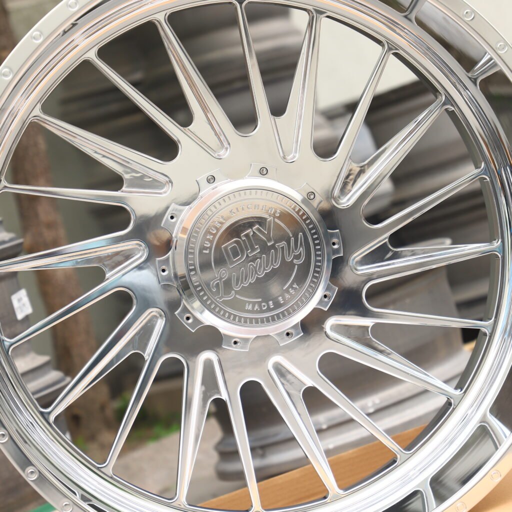 DIY Luxury Polished Multi-Spoke Forged Wheels – Ford F-250/F-350 Super Duty Fitment (20-22in, 8x170) view 3