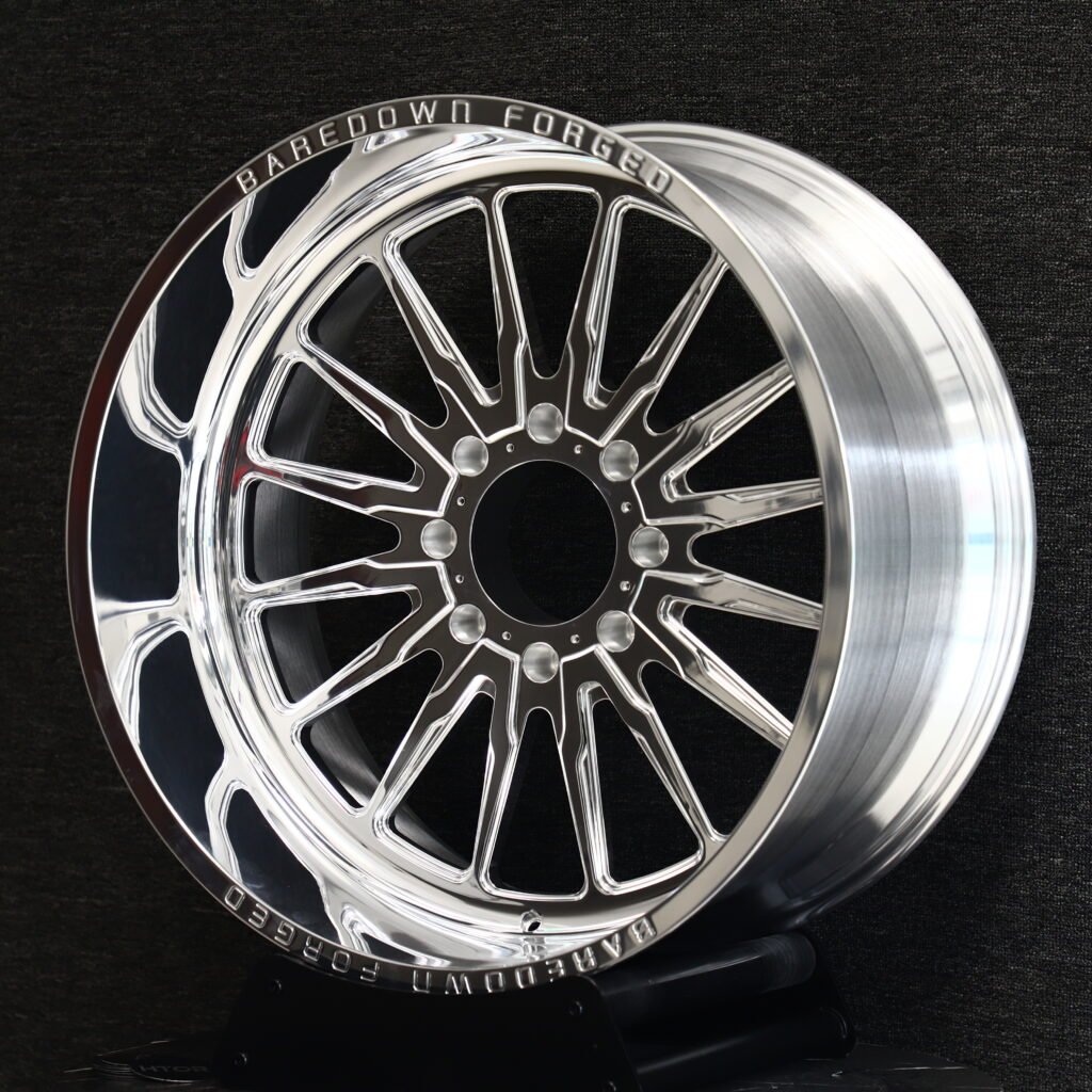 Baredown Forged Polished Spike Multi-Spoke Wheels – Ford F-250/F-350 Super Duty Fitment (20-22in, 8x170) view 2