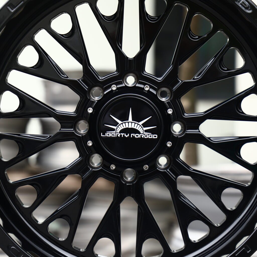 Liberty Forged Gloss Black Multi-Spoke Wheels – Ram 2500 Heavy Duty Fitment (20in, 8x165.1) view 3