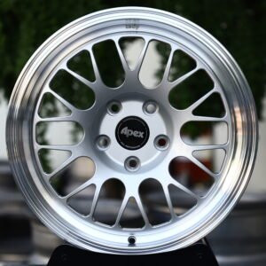 APEX ML-10RT-Style Brushed Silver Polished Lip Mesh Multi-Spoke Forged Wheels – BMW M3 CS Handschalter Fitment (19-21in, 5×112)
