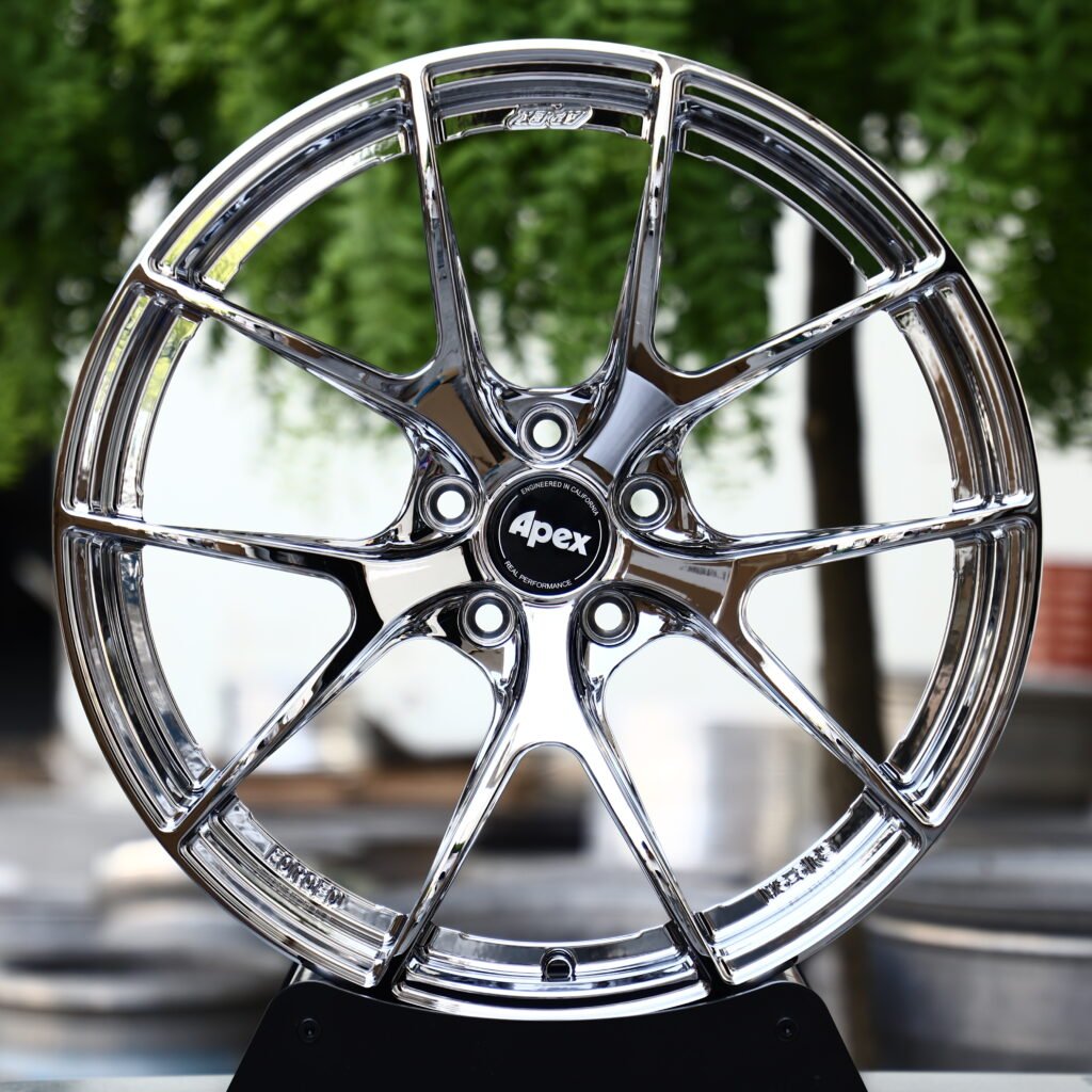 APEX VS 5RS Chrome Silver 5-Spoke Y-Design Forged Wheels – BMW M3 CS Handschalter Fitment (19-21in, 5×112) Реплика кованых дисков