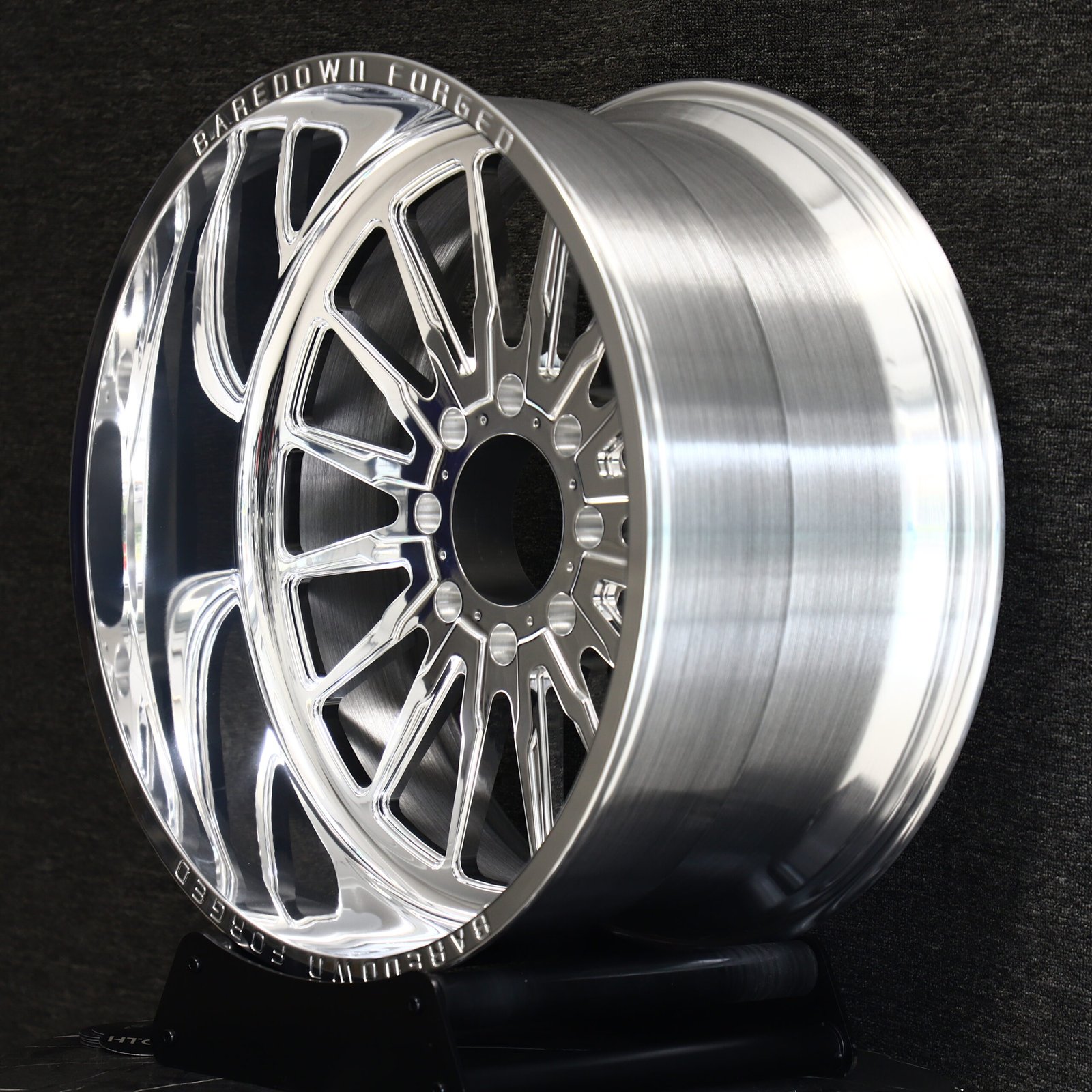 Baredown Forged Polished Spike Multi-Spoke Wheels – Ford F-250/F-350 Super Duty, front view