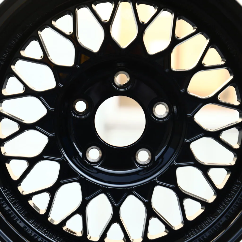 Ram 1500 Classic Forged Wheels – Gloss Black Cutout Multi-Spoke, angled view