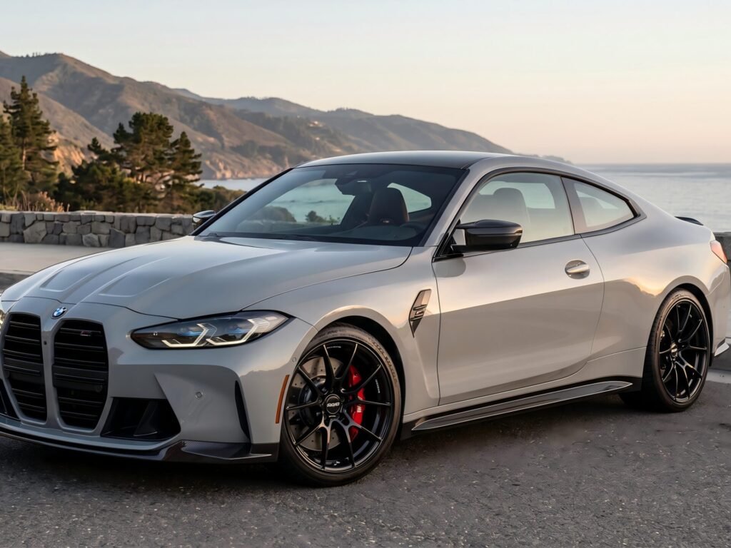BMW M4 fitted with deep concave gloss black forged wheels