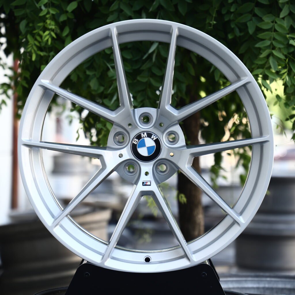BMW Style 763M Brushed Silver 5-Spoke Y-Design Forged Wheels – BMW M340i xDrive Sedan Fitment (19-20in, 5×112) Реплика кованых дисков