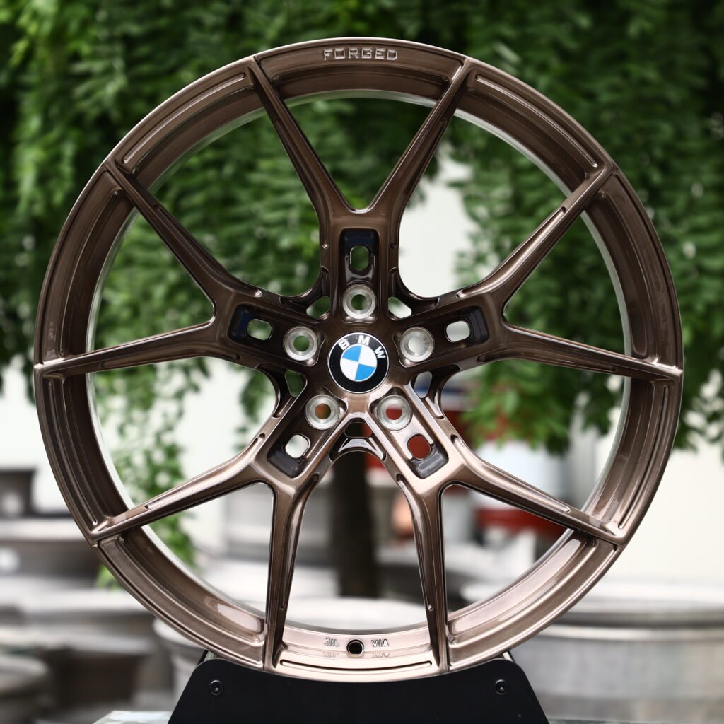 BMW Style 763M Clear Copper Tint 10-Spoke Y-Design Forged Wheels – BMW M3 CS Handschalter Fitment (19-21in, 5×112) Replica forged wheel