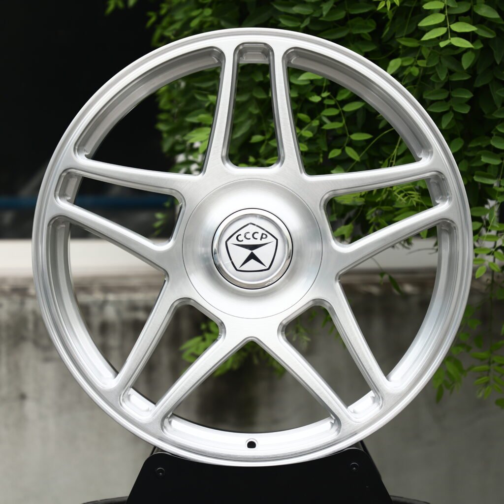 CCCP Brushed Silver 5-Spoke Forged Wheels – Saab 9-5 SportWagon Fitment (19-22in, 5×120) Racing forged wheel