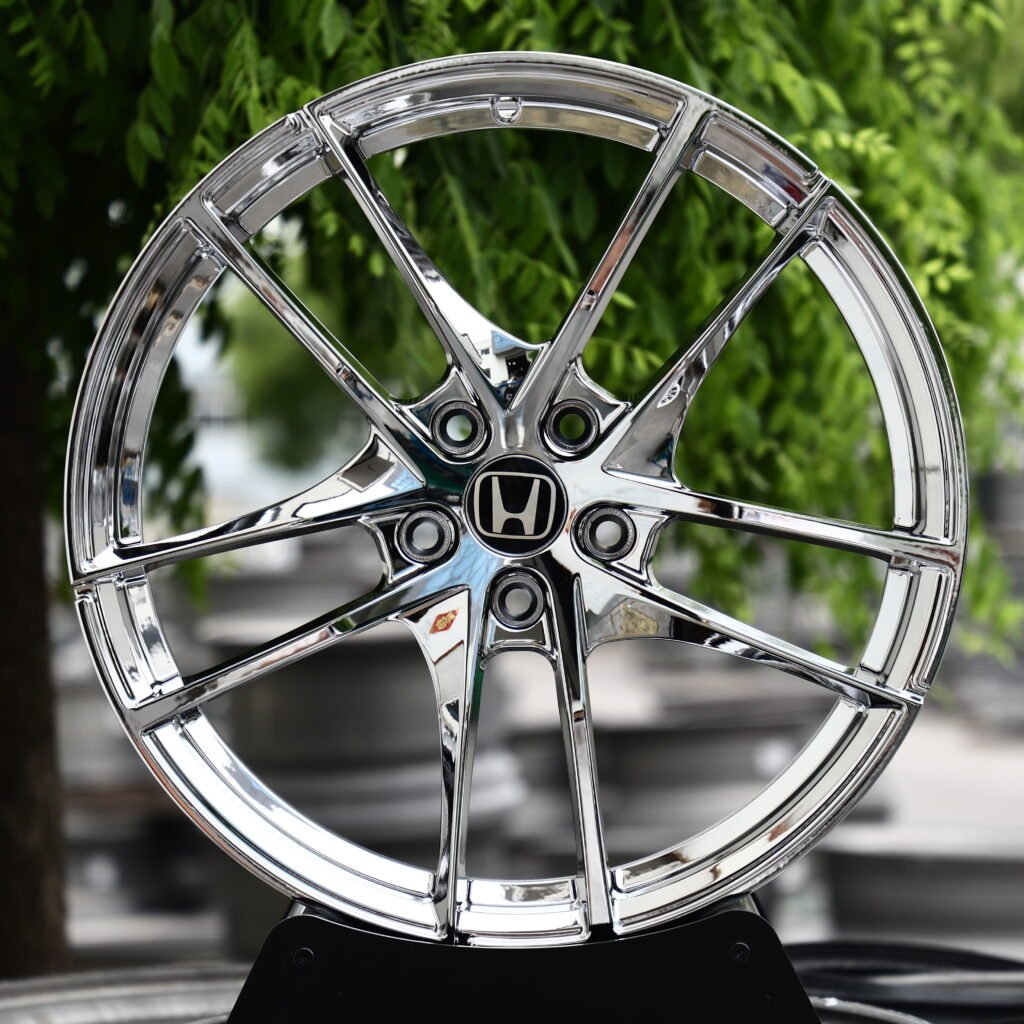 Chrome Silver 5-Spoke Y-Design Forged Wheels – Honda NSX Tribute by Italdesign Fitment (16-21in, 5×120)