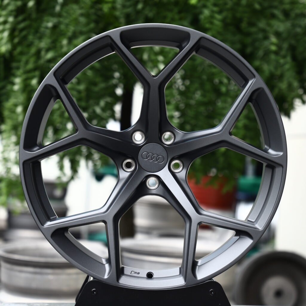 CRG Matte Gunmetal 5-Spoke Y-Design Forged Wheels – Audi RS5 Sedan Fitment (20-21in, 5×112) Монолитные кованые диски (Monoblock)