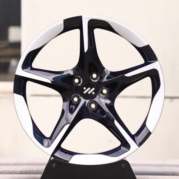 Dodge OEM-Style Machined Face 5-Spoke Forged Wheels – Dodge Challenger / Charger, front view