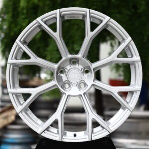 EDITION 26 Matte Silver 10-Spoke Y-Design Forged Wheels – Audi RS5 Sedan Fitment (20-21in, 5x112)