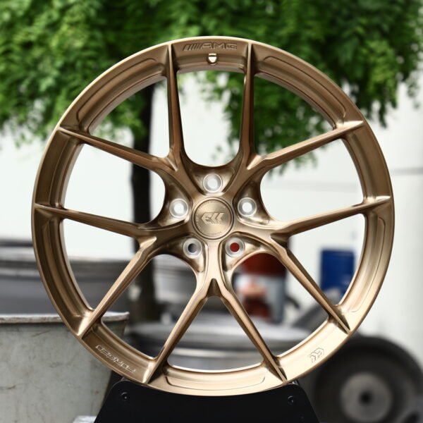 Mercedes-Benz S-Class wheels – EK Clear Copper Tint 10-Spoke Y-Design, front view