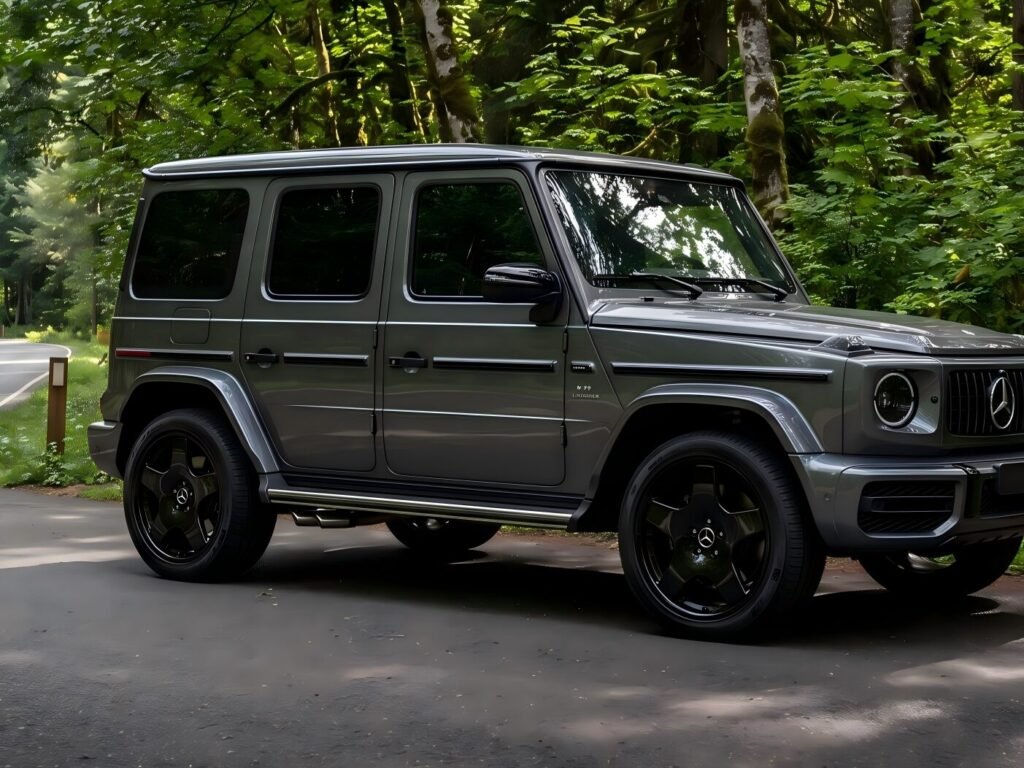 Mercedes G-Wagon fitted with gloss black off-road forged wheels