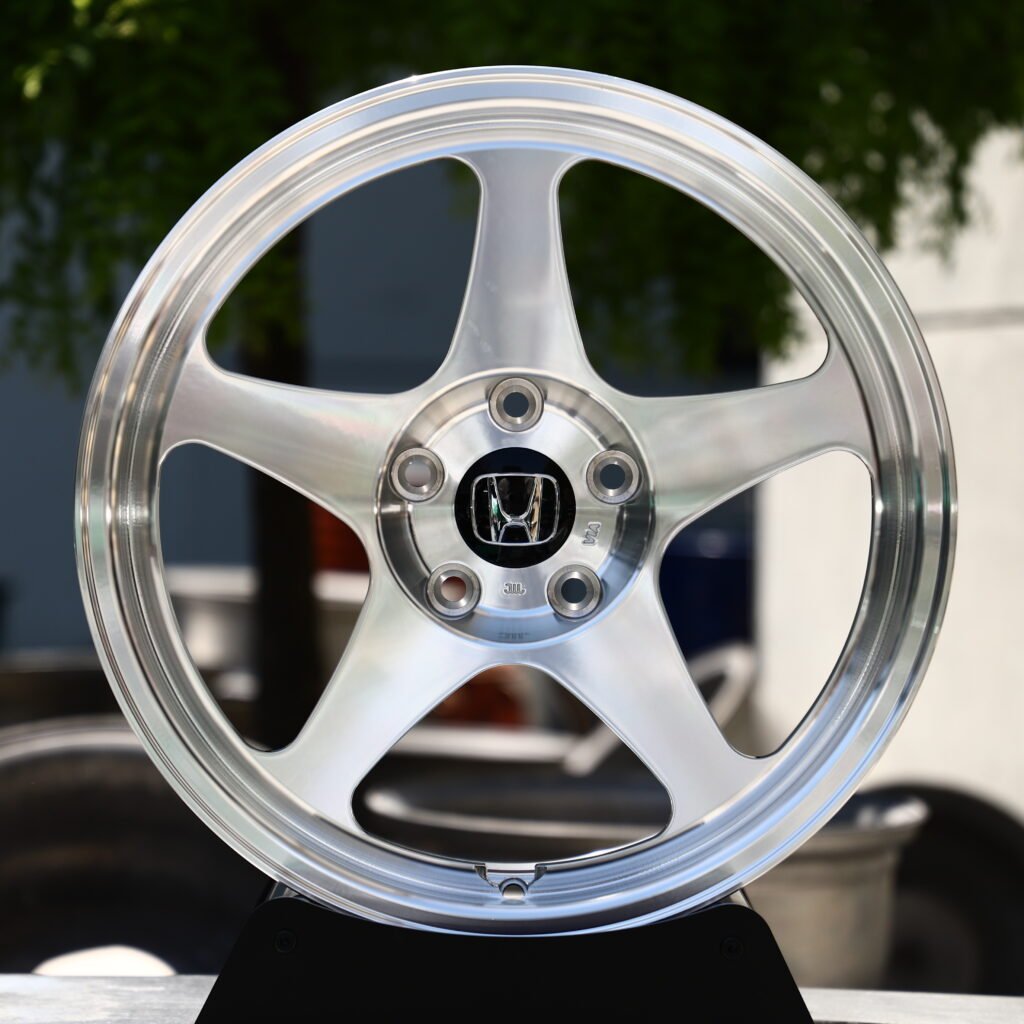 Honda Full Polished Silver 5-Spoke Forged Wheels – Honda NSX Tribute by Italdesign Fitment (18-21in, 5×120) Гоночные кованые диски