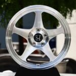 Honda Full Polished Silver 5-Spoke Forged Wheels – Honda NSX Tribute by Italdesign Fitment (18-21in, 5x120)