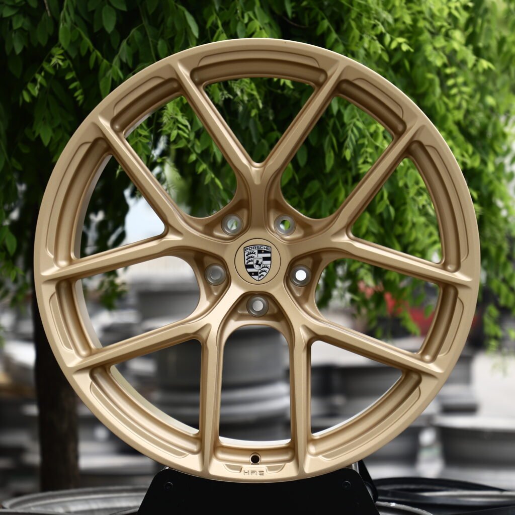 HRE Bronze Gold 10-Spoke Y-Design Forged Wheels – Porsche 911 Turbo S Fitment (18-20in, 5×130) Реплика кованых дисков