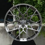 HRE P200-Style FF10 Metallic Gray Mesh Multi-Spoke Forged Wheels – BMW M3 CS Handschalter Fitment (19-21in, 5×112)