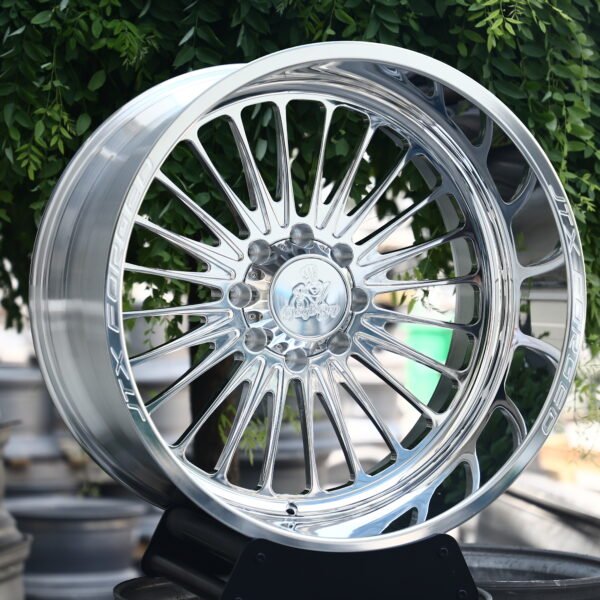 Chevrolet Silverado 2500HD wheels – JTX Forged Doughboy Polished, front view