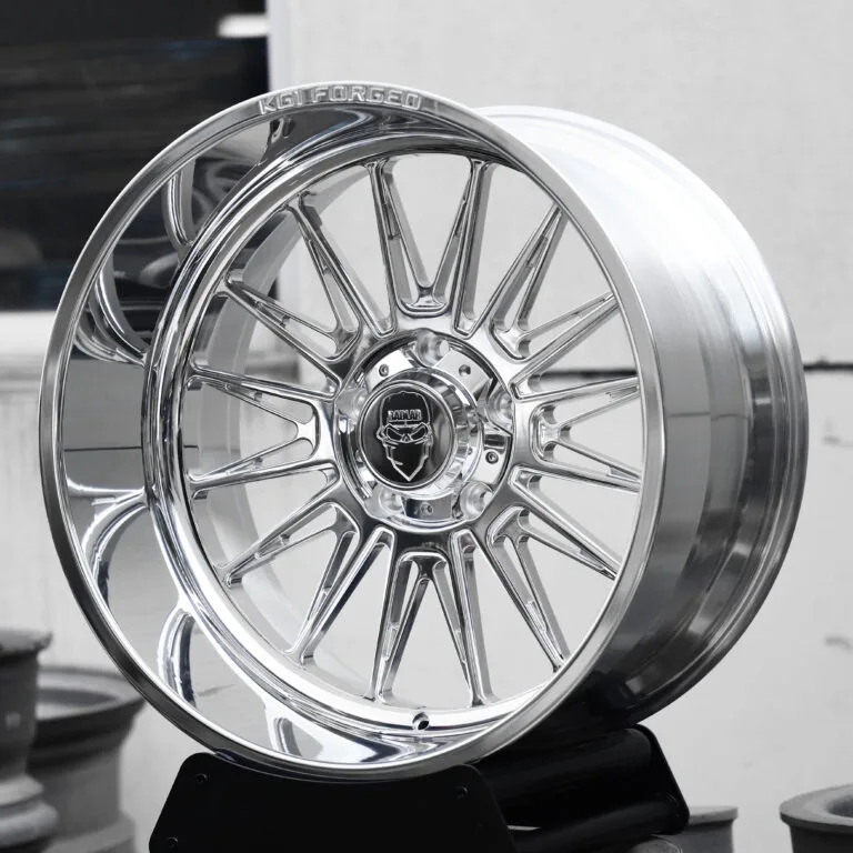 KG1 Forged Radar Polished Forged Wheels – Ram 1500 TRX, front view