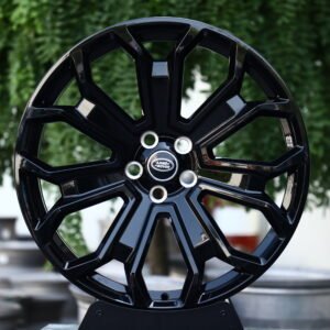 Land Rover Gloss Black 6-Spoke Y-Design Forged Wheels – Land Rover Defender Vertex Fitment (20-24in, 5×120)