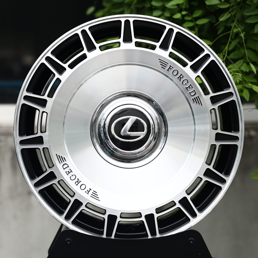 Lexus Full Polished Silver Mesh Multi-Spoke Forged Wheels – Lexus IS 500 Launch Edition Fitment (19-22in, 5×114.3) Монолитные кованые диски (Monoblock)