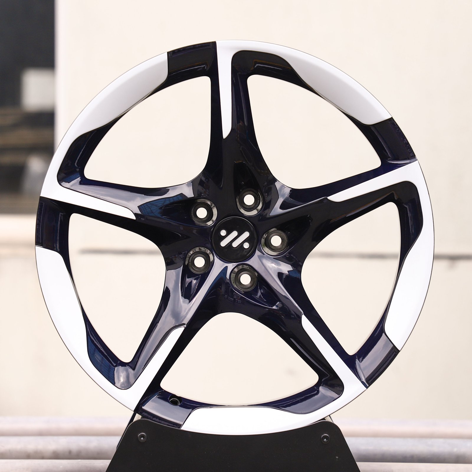 Dodge Challenger wheels – Machined Face 5-Spoke (Dodge OEM-Style), front view