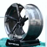 Audi RS5 Sedan Forged Wheels – Machined Face 5-Spoke Y-Design, 5x112 bolt pattern, side view