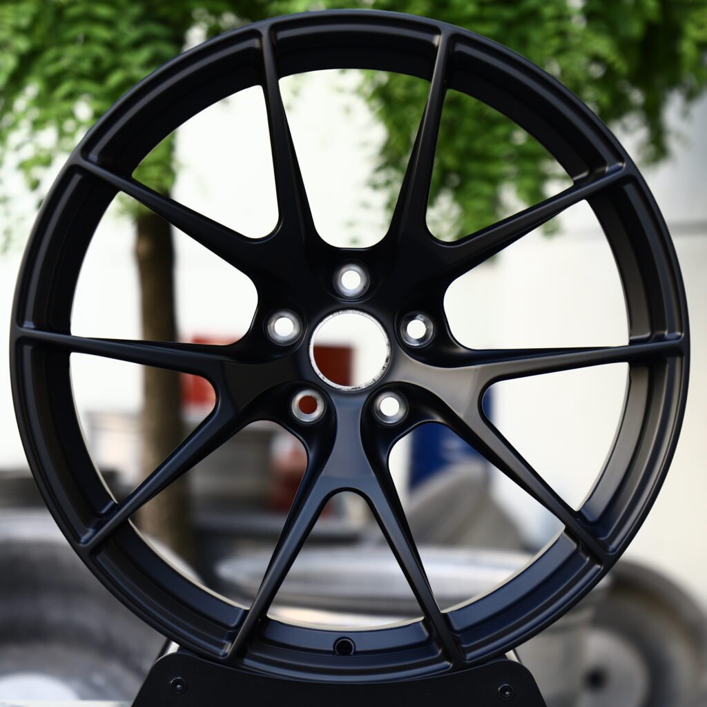 Matte Black 5-Spoke Y-Design Forged Wheels – BMW M3 CS Handschalter Fitment (19-21in, 5×112) Монолитные кованые диски (Monoblock)