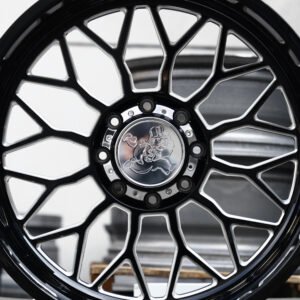 Only Money Gloss Black Milled Forged Wheels – GMC Sierra 2500HD Fitment (20-22in, 8×180)