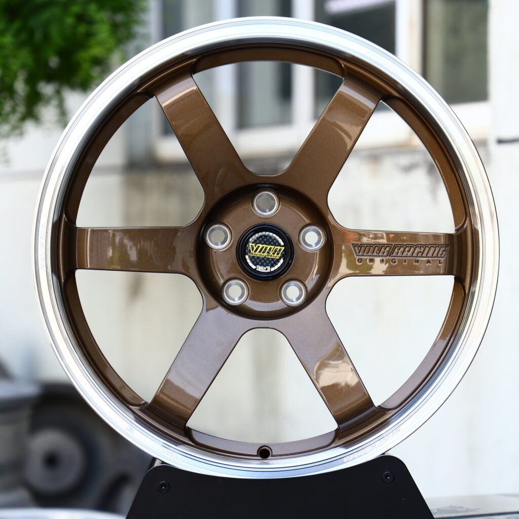RAYS VOLK RACING TE37 Gloss Copper Polished Lip 6-Spoke Forged Wheels – Toyota GR Supra MkV Final Edition Fitment (18-20in, 5×112) Реплика кованых дисков